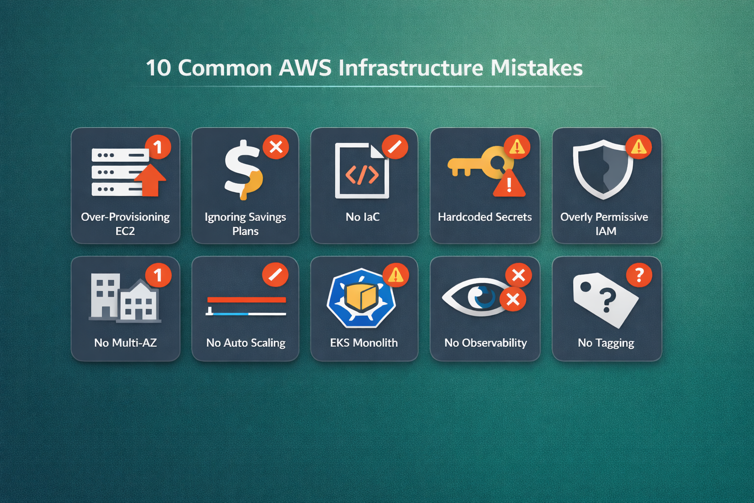 The Most Common AWS Infrastructure Mistakes (and How to Avoid Them)